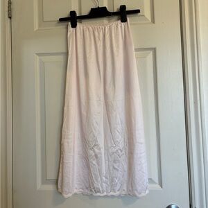 Papillon Blanc pink Midi Skirt / vintage